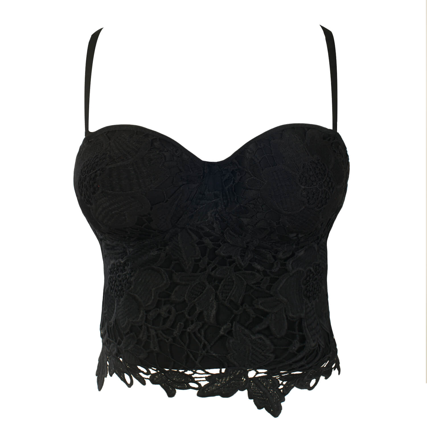 Handmade Embroidered Corset Top - Push-Up Bustier Bra for Clubwear,  Parties, and Dancing : : Clothing, Shoes & Accessories