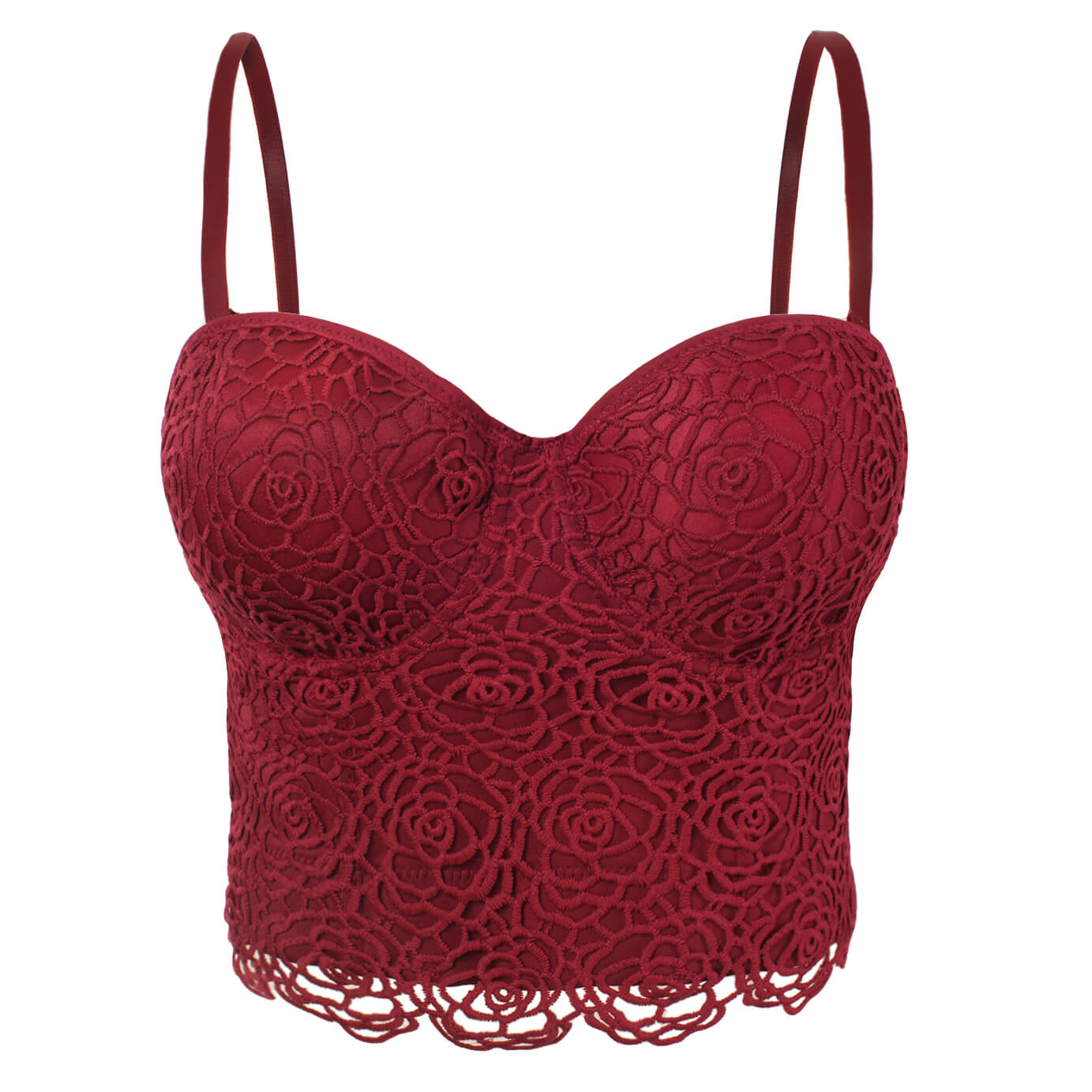 Floral Lace Bustier Corset Crop Top – SHE'SMODA